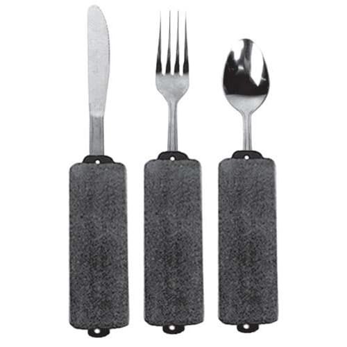 Built-Up Soft Handle Utensil Set/Teaspoon  Fork and Knife