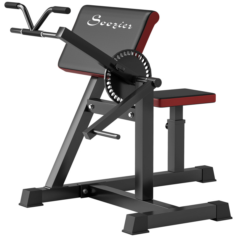 2-In-1 Bicep Preacher Curl Bench Bicep Curl Machine with Adjustable Seat and Elbow Cushion, for Home Gym Workout