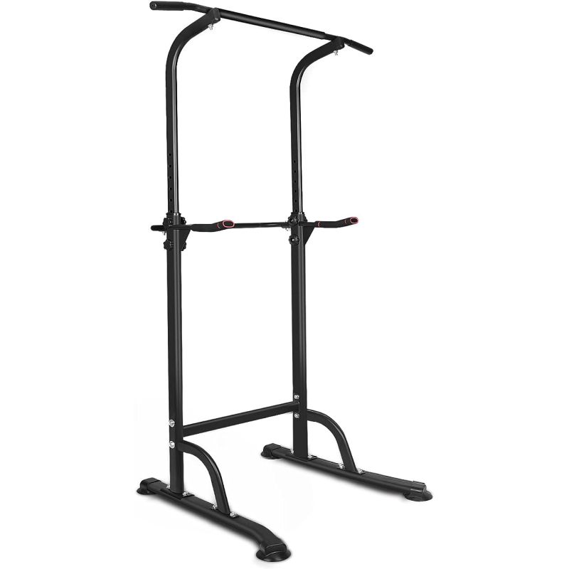 Sport Power Tower Workout Dip Station Pull Up Bar, Height Adjustable Multi-Function Dip Stand For Home Gym Strength Training Fitness Equipment