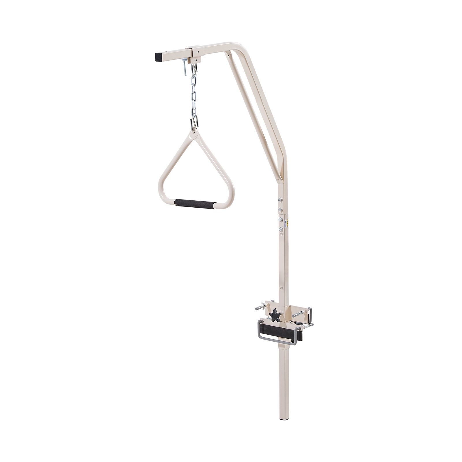 Trapeze Bar for Bed Mobility, Medical Bed Trapeze with Clamps & Metal Chain, 250LBS Weight Capacity Bed Pull Up Assist for Elderly & Disabled