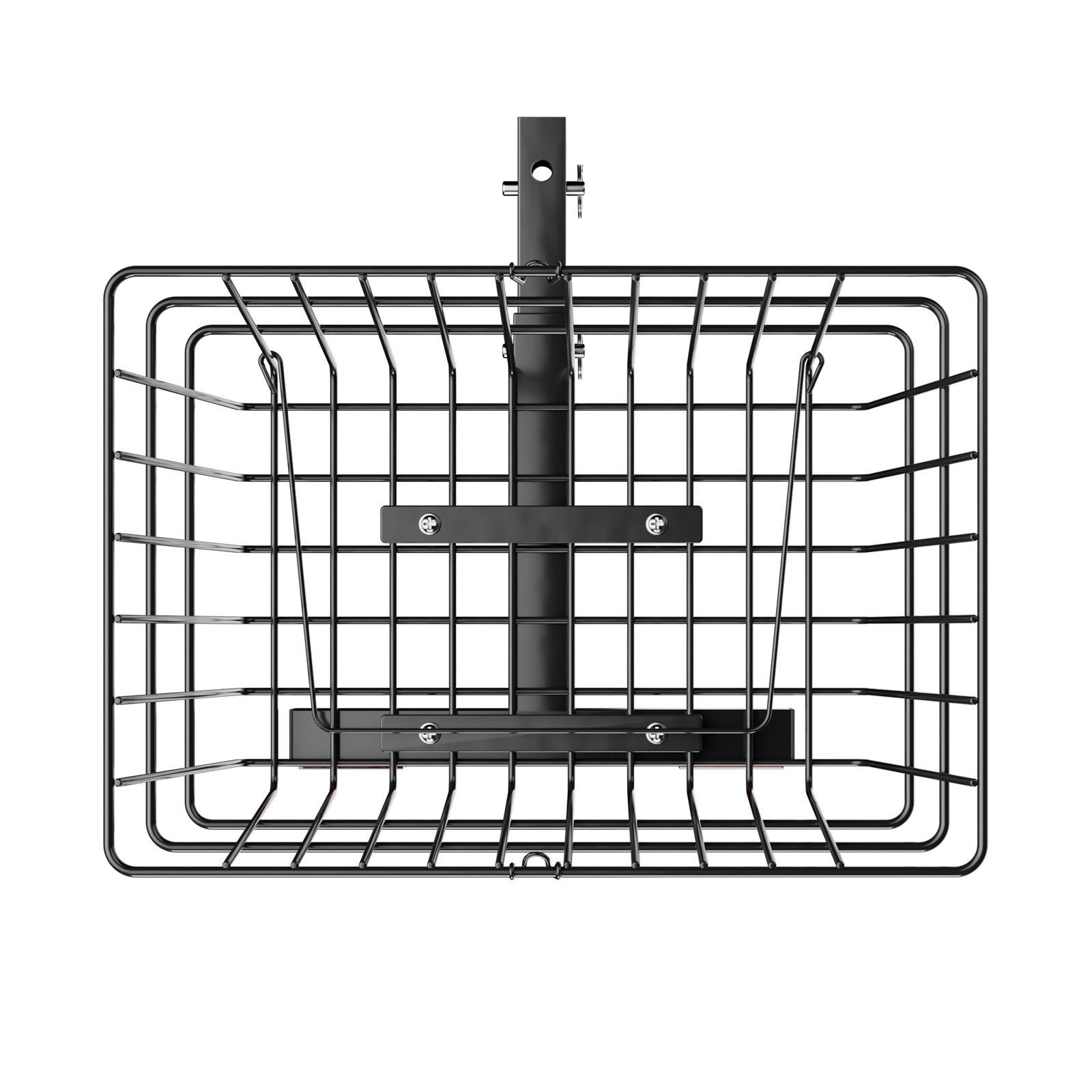 VEVOR Scooter Rear Basket, Heavy Duty Metal Wire Basket with Handle, Spacious Cargo Basket, Works with 1-inch Receiver, Compatible with Most Gold