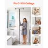 Floor-to-Ceiling Transfer Pole, Tension Mounted Bathroom Grab Bar with Anti-Slip Curve Handle, 300 Lbs Capacity Security Pole for Elderly