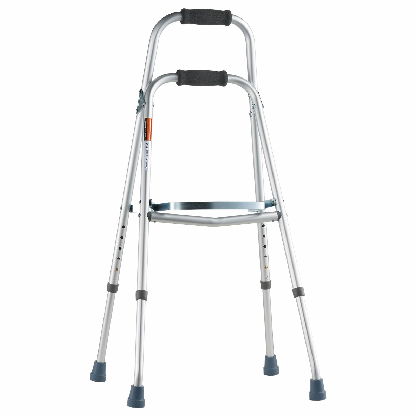Folding Hemi Walker, One Arm Folding Walker for Seniors with 6-Level Adjustable Height