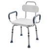 Swivel Shower Chair with Arms and Back, 400 lbs Heavy Duty Bench Seat for Inside Shower Stall and Bathtub