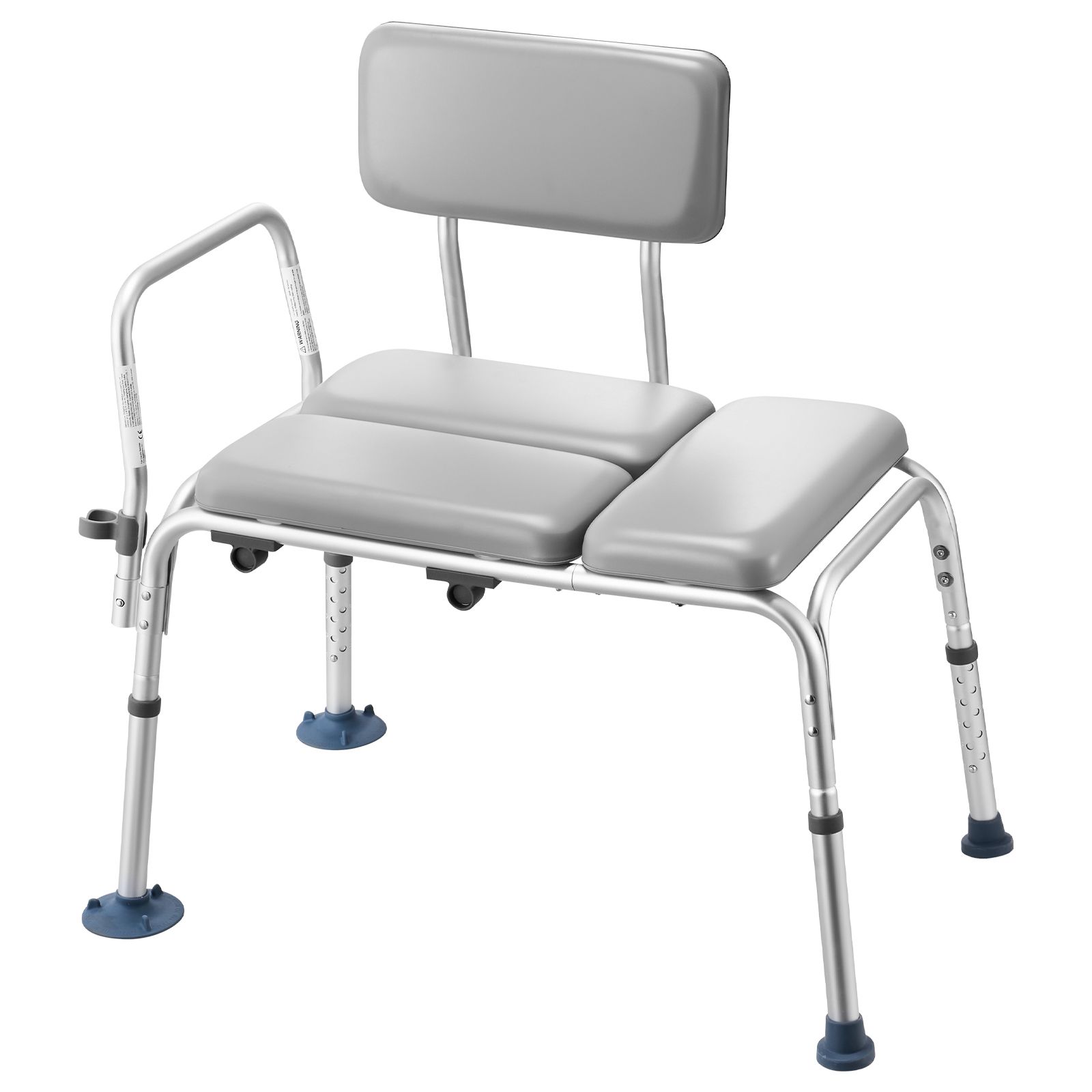 Tub Transfer Bench for Bathtub, 500 lbs Weight Capacity Heavy Duty Shower Chair with Arm and Backrest