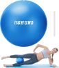 Pilates Ball, 9 Inch Small Exercise Soft Workout Yoga Ball with Exercise Guide, for Home Gym Yoga, Pilates, Core Training, Workout, Balance, Stability