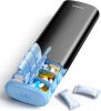 Metal 7 Day Pill Organizer 2 Times a Day – AM PM Weekly Travel Pill Case with Moisture-Proof Desiccant, Airtight Large Capacity Pill Box for Vitamins