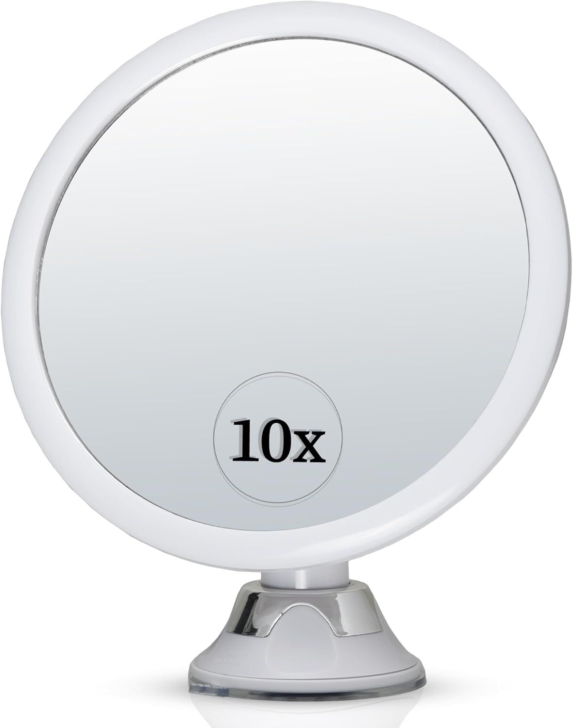 10X Round Magnifying Mirror for Applying Makeup - Suction Cup Cosmetic Make Up Mirror, Ideal for Vanity, Bathroom