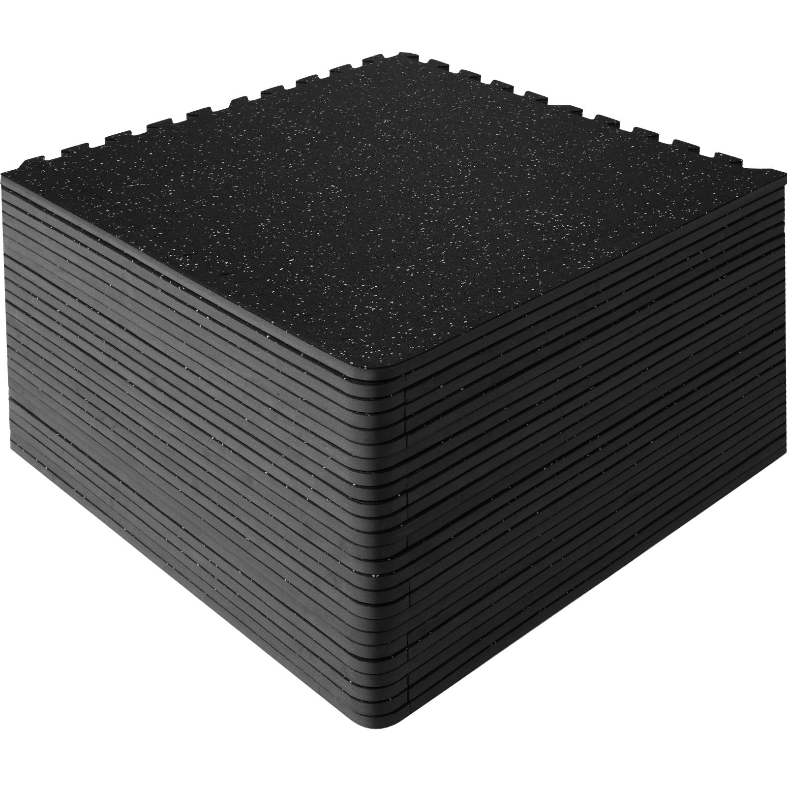 EVA Interlocking Foam Floor Mats, 0.56 in Thickened 25 Pcs Puzzle Rubber Tiles, 24 x 24 in Exercise Floor Mat for Workout & Fitness