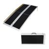 Non-Skid Traction Folding Aluminum Wheelchair Ramp Scooter Mobility Handicap Ramps for Home Steps, Suitcase with Handle