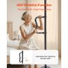 Floor-to-Ceiling Transfer Pole, Tension Mounted Bathroom Grab Bar with Anti-Slip Curve Handle, 300 Lbs Capacity Security Pole for Elderly