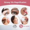 10X Round Magnifying Mirror for Applying Makeup - Suction Cup Cosmetic Make Up Mirror, Ideal for Vanity, Bathroom