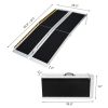 Non-Skid Traction Folding Aluminum Wheelchair Ramp Scooter Mobility Handicap Ramps for Home Steps, Suitcase with Handle