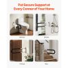 Toilet Safety Rail, 30 Inch U-Shaped Handicap Grab Bar, Foldable Senior Safety Pole, Flip Up Toilet Grab Bars with Anti-Slip Handle