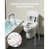 Sliding Shower Chair, 400 lbs Capacity Tub Transfer Bench for Bathtub, Heavy Duty Shower Bench with Arms and Backrest