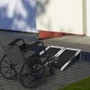 Portable Wheelchair Ramp, 2ft Aluminum, Folding for Easy Home Access, Stairs, and Doorways