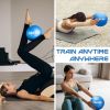 Pilates Ball, 9 Inch Small Exercise Soft Workout Yoga Ball with Exercise Guide, for Home Gym Yoga, Pilates, Core Training, Workout, Balance, Stability