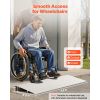 Door Threshold Ramp, 2 inch Rise, Aluminum Alloy Threshold Ramp Rated 800 lbs Load Capacity, Handicap Ramps for Home Steps for Wheelchair, Scooters