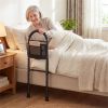 Height Adjustable Bedside Safety Rail, Tool-Free Assembly Bed Assist Bar with Anti-Slip Legs for Elderly Adults