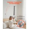 Trapeze Bar for Bed Mobility, Height-Adjustable Free Standing Trapeze Bar with 2 Wheels, 300LBS Capacity Bed Pull Up Assist for Elderly Disabled