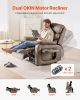 Power Lift Recliner Chair, Lift Chair with Heat and Massage for Elderly, Dual Motor Recliner Chair with a Cup holder