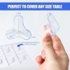 8 Pack Large Clear Corner Protectors for Baby Proofing Furniture - Table Edge Guards and Bumpers