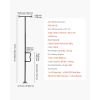 Floor-to-Ceiling Transfer Pole, Tension Mounted Bathroom Grab Bar with Anti-Slip Curve Handle, 300 Lbs Capacity Security Pole for Elderly