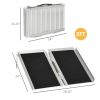 Portable Wheelchair Ramp, 2ft Aluminum, Folding for Easy Home Access, Stairs, and Doorways