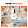 Commode Chair, Bedside Commode with Drop-Down Arms and Detachable Backrest, 5-Level Adjustable Height, 7L Removable Bucket, Easy to Assemble