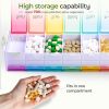 Extra Large Weekly Pill Organizer 2 Times a Day, XXL Pill Box 7 Day with AM PM Large Compartments