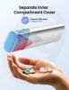 Metal Weekly Pill Organizer – Moisture-Proof Travel Pill Organizer with Built-in Desiccant Chamber and Airtight Lids – Large-Capacity Pill Box for Vit