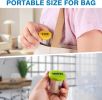 Weekly Stainless Steel Pill Organizer 7 Day, Magnetic Refrigerator Mountable Pill Box Case with Silicone-Sealed Lid for Travel