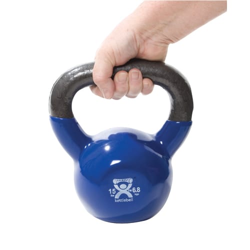 Kettlebell Vinyl Coated Weight Yellow  5lb  8  Diameter