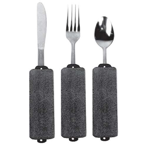 Built-Up Soft Handle Utensil Set/Teaspoon  Fork and Knife