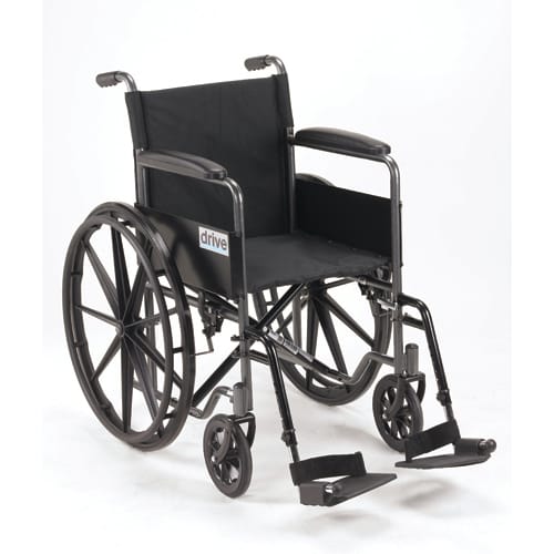 Wheelchair 18   w/Fixed Full Arms & Swingaway Det Footrests