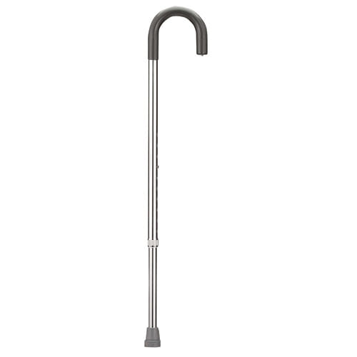 Cane Round Handle  Blue Jay Silver with Vinyl Comfort Grip