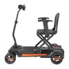 4-Wheel Electric Mobility Scooter for Adults & Seniors, Integrated Foldable Mobility Scooter with 9.3 Miles Long Range, All Terrain Travel Wheelchair