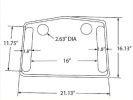 Walker Tray w/ Grip Mat  Gray - Gray