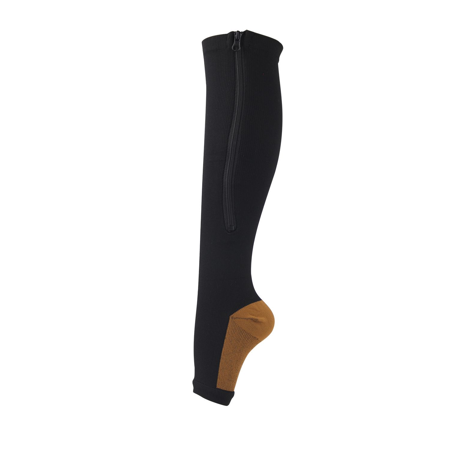 3 Pairs Copper Compression Sock Compression Stockings zipper compression sock with zip chaussette de compression medias de compresion (Color: c, size: L XL)