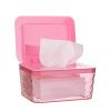 Wipes Dispenser, One-Handed Operation Wipe Holder for Baby & Adult, Seal-Designed Wipes Container for Bathroom Keep Diaper Wipes Fresh