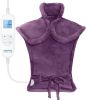 Mothers Day Gifts, Electric Heating Pad - 6 Heat Levels for Neck, Shoulder, and Back, Weighted Pad for Snug Fit - Machine Washable