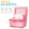 Wipes Dispenser, One-Handed Operation Wipe Holder for Baby & Adult, Seal-Designed Wipes Container for Bathroom Keep Diaper Wipes Fresh