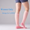 4 Pairs Compression Socks For Women 20-30mmHg Graduated Compression Circulation Support Socks For Running Athletic