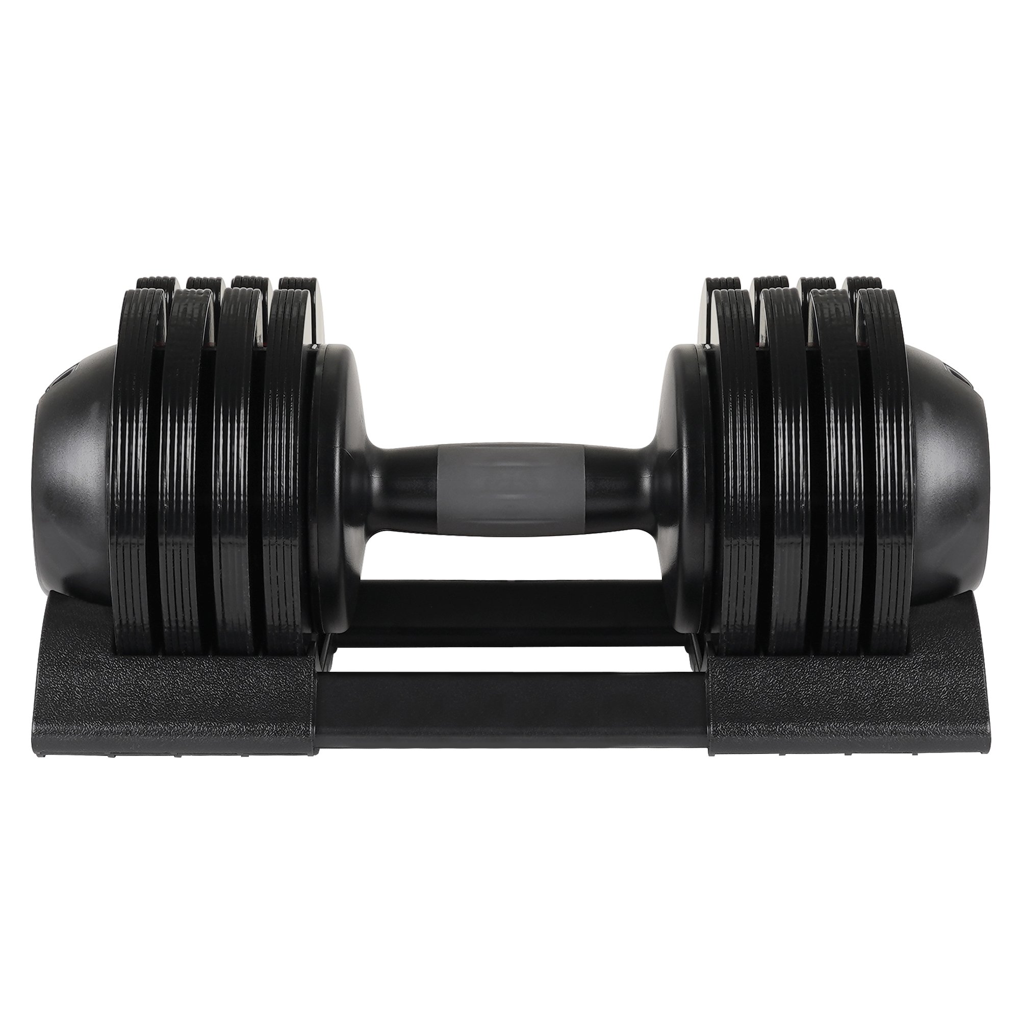 52LBS  Adjustable Dumbbell Steel And Plastic (Option: black)