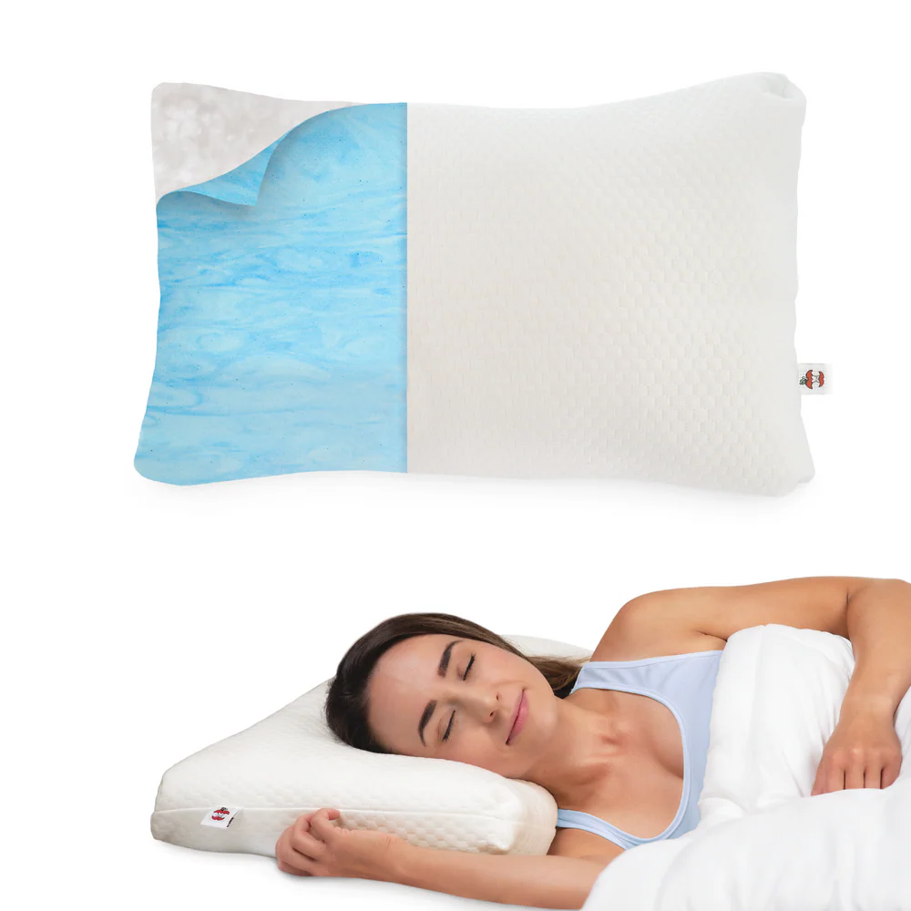 Core Products Adjustable Comfort Pillow (Option: ALoft Fiber Adjustable Comfort Pillow with Cooling Memory Foam Insert, Standard Size)