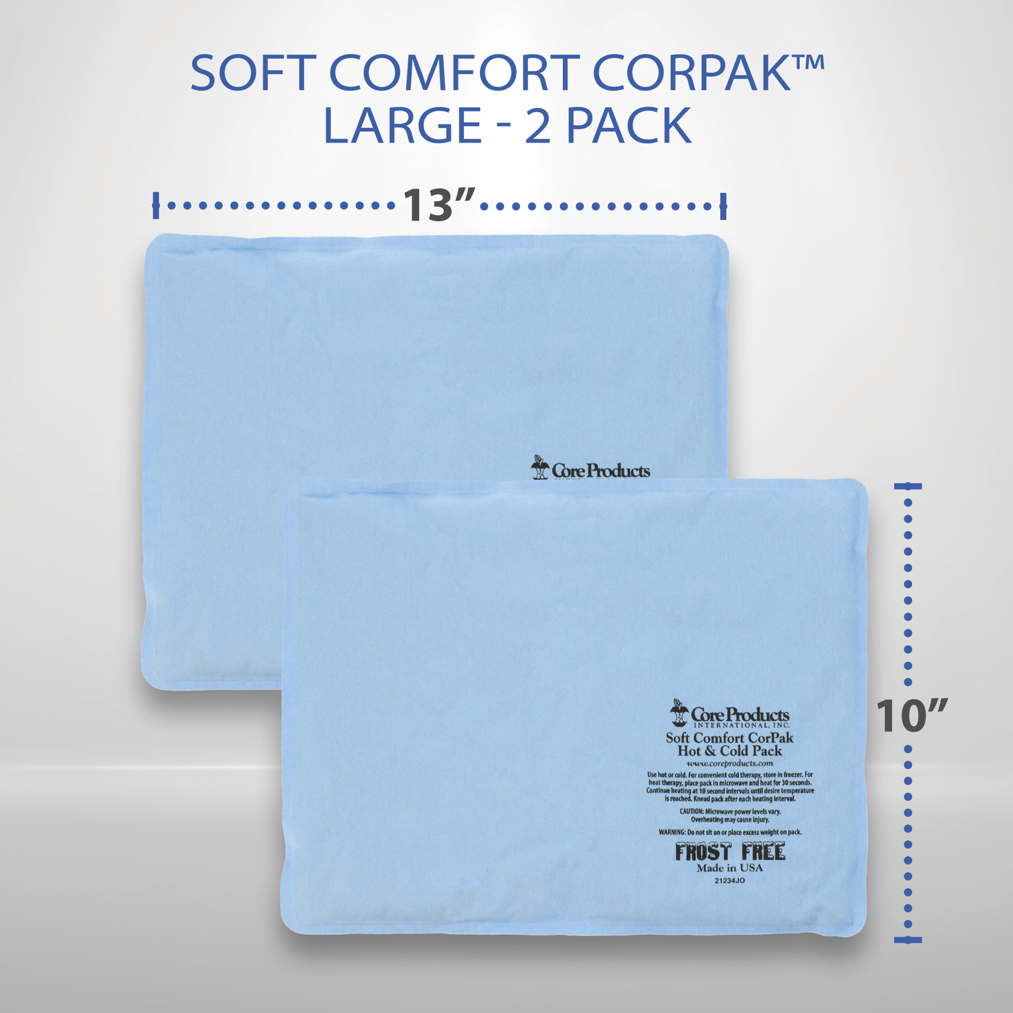 Core Products Soft Comfort CorPak Hot and Cold Therapy (Option: 10" X 13" (2 Pack))
