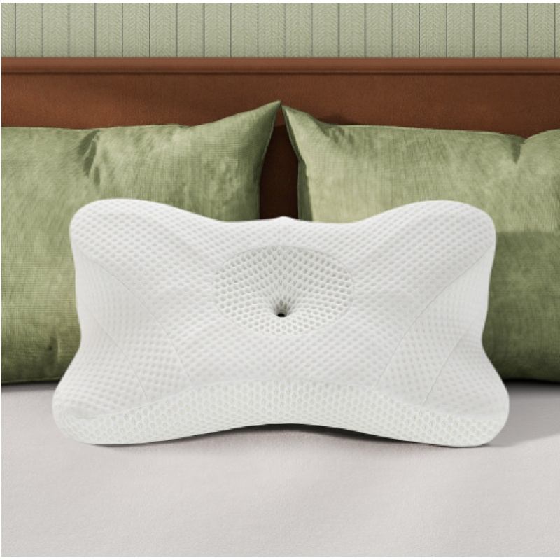 Cervical Neck Pillow, Cooling Ergonomic Memory Foam Pillows  Dual Height Orthopedic Support Contour Pillow For Side (Option: Kwhite2pcs)
