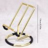 Simple Elegant Iron Plating Cell Phone Stand Holder Cradle For Office Desk