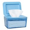 Wipes Dispenser, One-Handed Operation Wipe Holder for Baby & Adult, Seal-Designed Wipes Container for Bathroom Keep Diaper Wipes Fresh