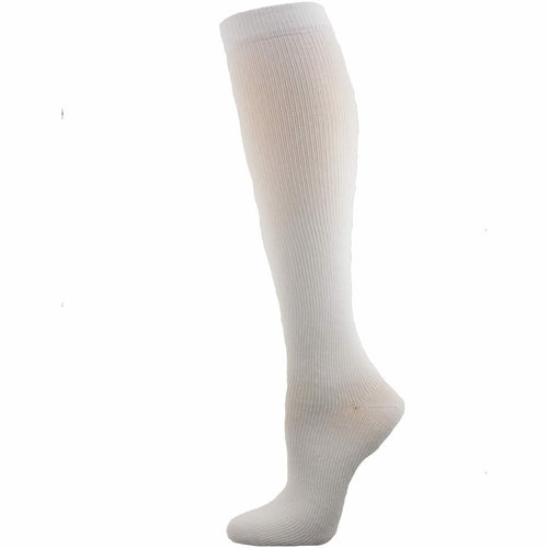 Compression Socks for Men (Knee-Hi 3-Pair Packs) in Firm Support (Color: 3 Pk. White / M Medium, size: M-Medium)